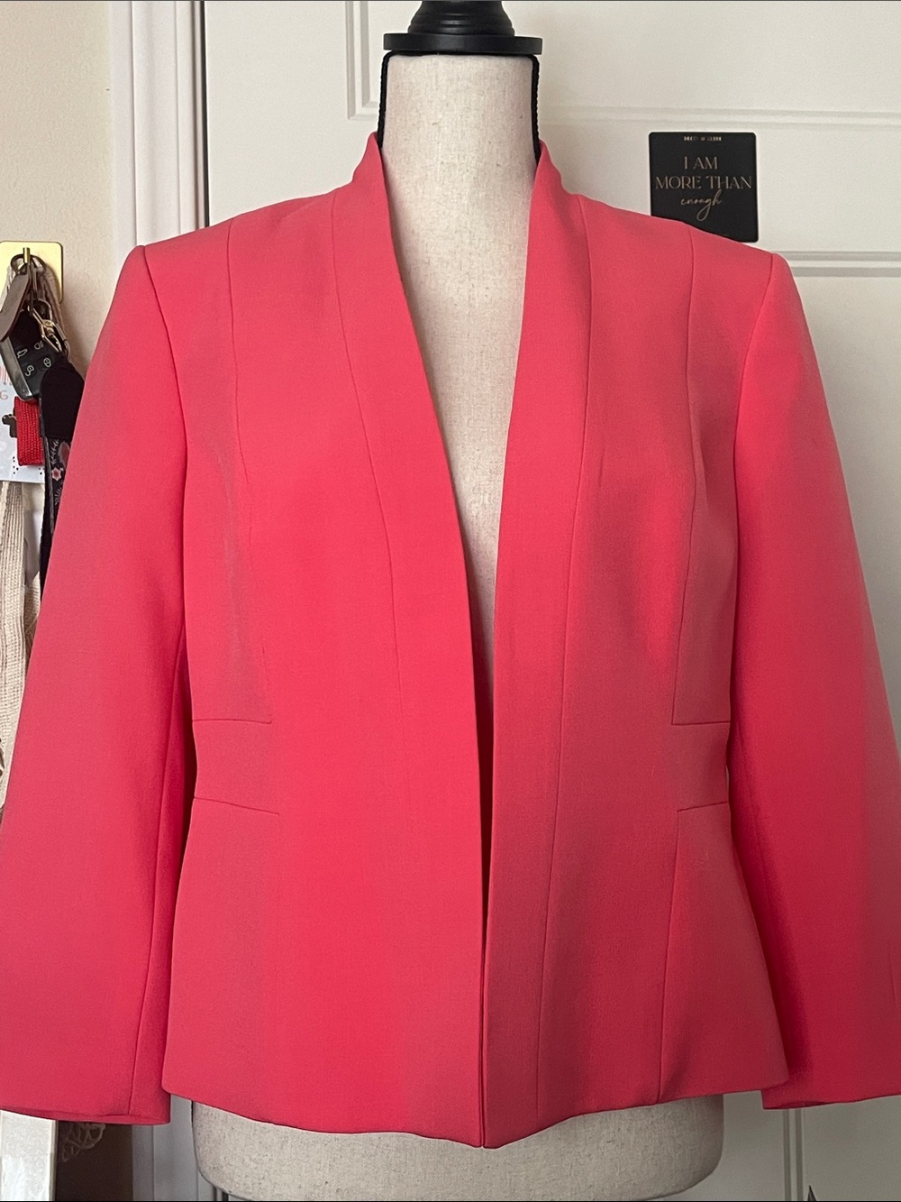 Open-Front Pink Women's Blazer Jacket